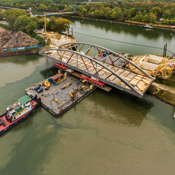 Brücke über Hafenmund/Uferstraße, Gelsenkirchen