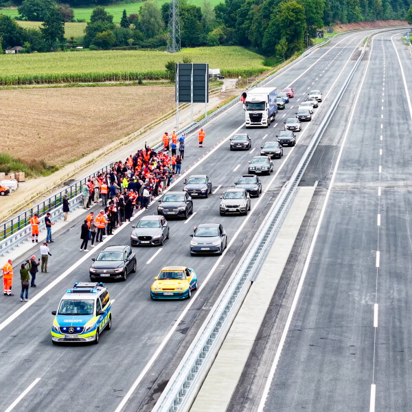 Freigabe A544 Haarbachtalbrücke, Aachen