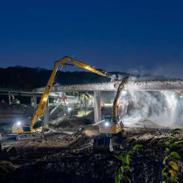 Abbruch A3/A40 Autobahnkreuz Kaiserberg, Duisburg